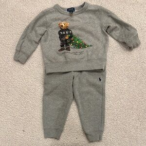 Polo Ralph Lauren Gray Holiday Bear Outfit